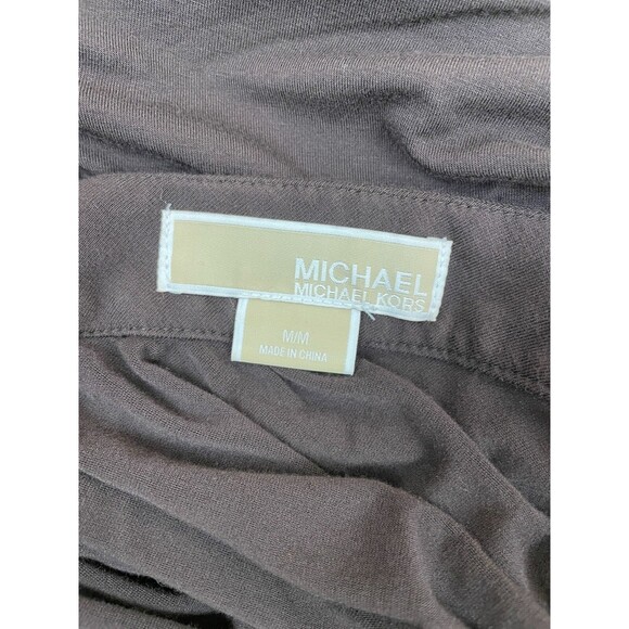 MICHAEL Michael Kors Women's Size M Brown Sequin Trimmed V Neck Tank Top - Picture 6 of 7